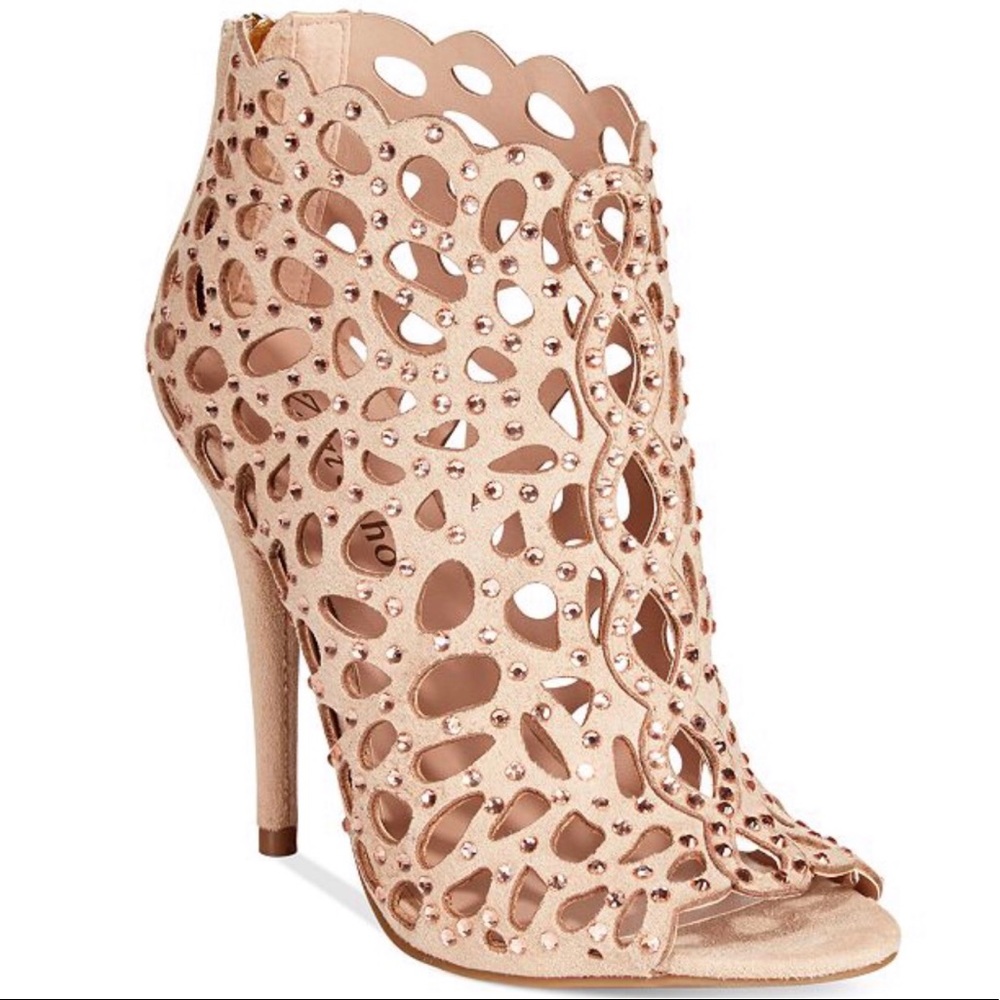 NWOT Caged Rhinestone Heels